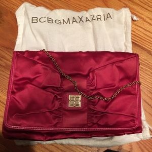 Authentic BCBG Fuschia Clutch